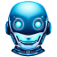 Blue 3 Robot Avatar icon