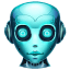 Cyan 4 Robot Avatar icon