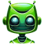 Green 3 Robot Avatar icon