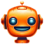 Orange 1 Robot Avatar icon