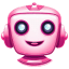 Pink 1 Robot Avatar icon