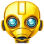 Yellow 3 Robot Avatar icon