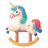 Rocking-Unicorn-Flat icon