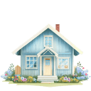Blue-Wood-1-House icon
