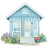 Blue-1-House icon