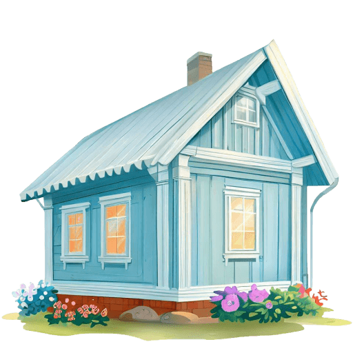 Blue-Swedish-Tiny-House icon