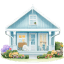 Blue Swedish Wood House icon