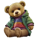 Teddy-Bear-Green-Jacket icon