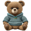 Teddy Bear Blue Pullover icon