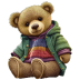 Teddy-Bear-Green-Jacket icon