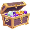 Purple Flat Treasure Chest icon