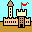 Sand-castle icon