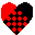 Heart weave icon