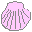 Pink shell icon