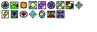 Stained Glass Icons