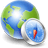 Globe-compass icon