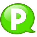 Speech-balloon-green-p icon