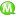 Speech balloon green m icon
