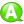 Speech balloon green a icon