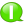 Speech balloon green i icon