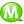 Speech balloon green m icon