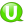 Speech balloon green u icon