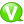 Speech balloon green v icon