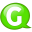 Speech-balloon-green-g icon