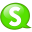 Speech-balloon-green-s icon