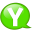 Speech-balloon-green-y icon