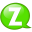Speech-balloon-green-z icon