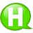 Speech-balloon-green-h icon