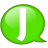 Speech-balloon-green-j icon
