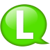 Speech-balloon-green-l icon