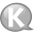 Speech-balloon-white-k icon