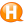 Speech balloon orange h icon