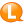 Speech balloon orange l icon