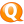 Speech-balloon-orange-q icon