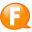 Speech-balloon-orange-f icon