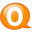 Speech-balloon-orange-o icon