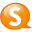 Speech-balloon-orange-s icon