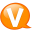 Speech-balloon-orange-v icon