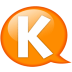 Speech-balloon-orange-k icon