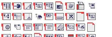 Red Tab Icons