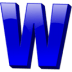 Letter-w icon