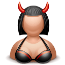 Devil female icon
