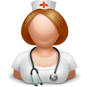 Nurse girl icon