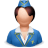 Airhostess-woman icon