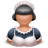 Maid-girl icon