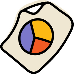 Document pie chart icon